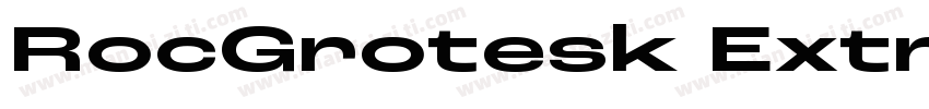 RocGrotesk ExtraWideExtraBold字体转换